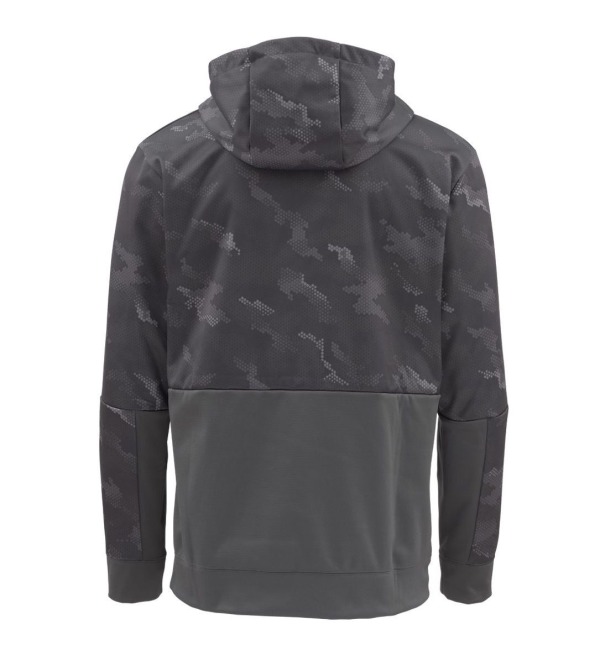 Simms Challenger Hoody Hex Camo Carbon Back Simms Challenger Hoody Hex Camo Carbon Back